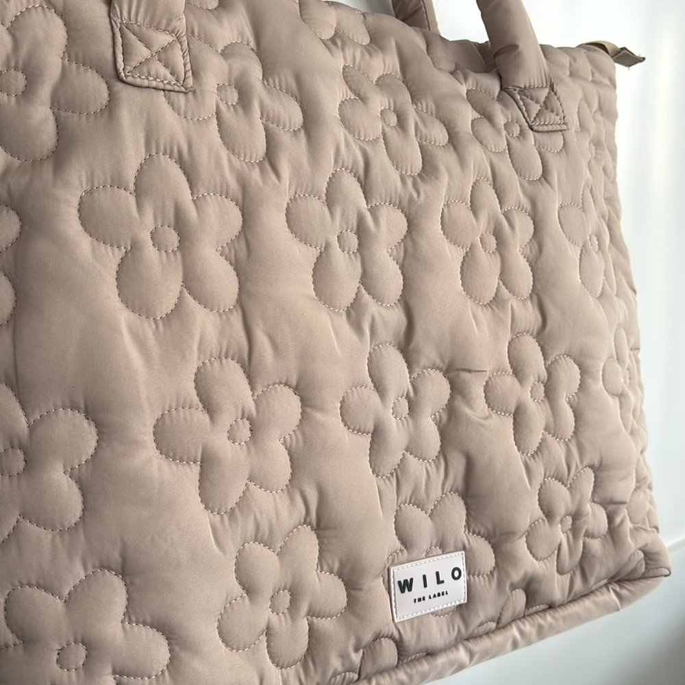 NWT Wilo the Label Floral Daisy Puffer Bag - Picture 2 of 16